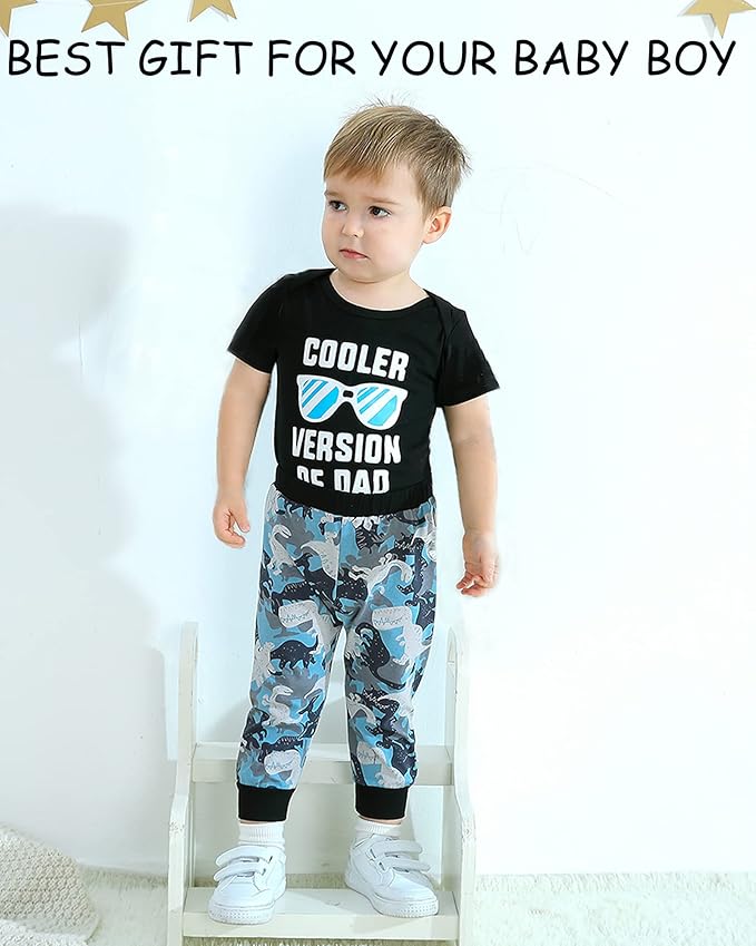 NZRVAWS Newborn Baby Boy Clothes Outfits Letter Prined Romper Pants Set Infant Baby Boy Clothing 0 3 6 9 12 18 Months