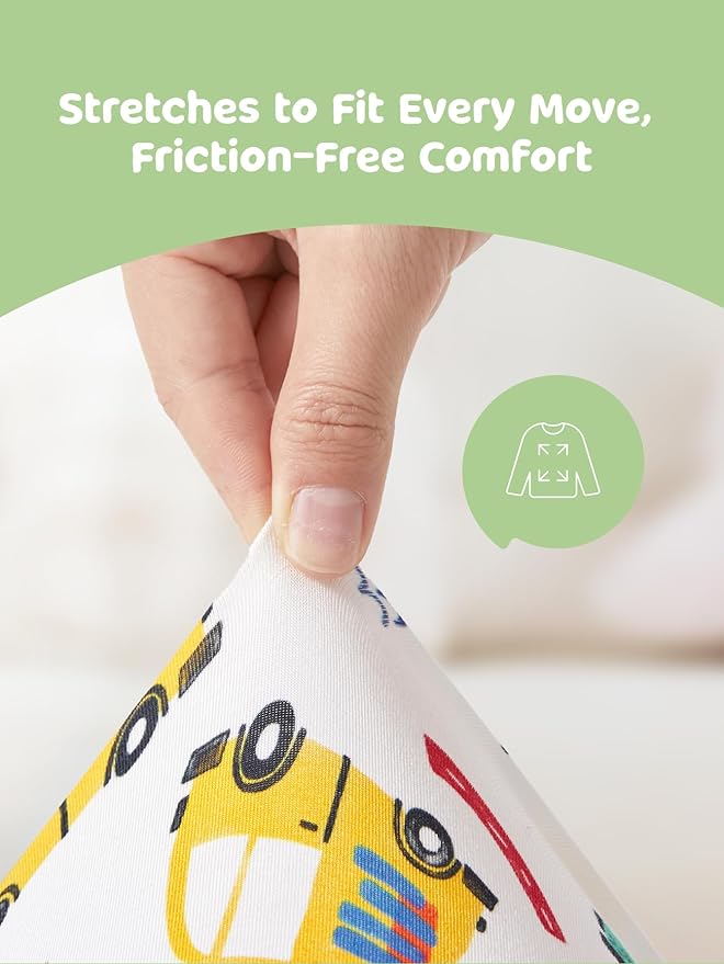 PATPAT Bamboo Viscose Pajama Sets for Toddler Boys & Girls Baby Kids, Ultra-soft Snug fit Pjs Sleepers for Birthday Holiday