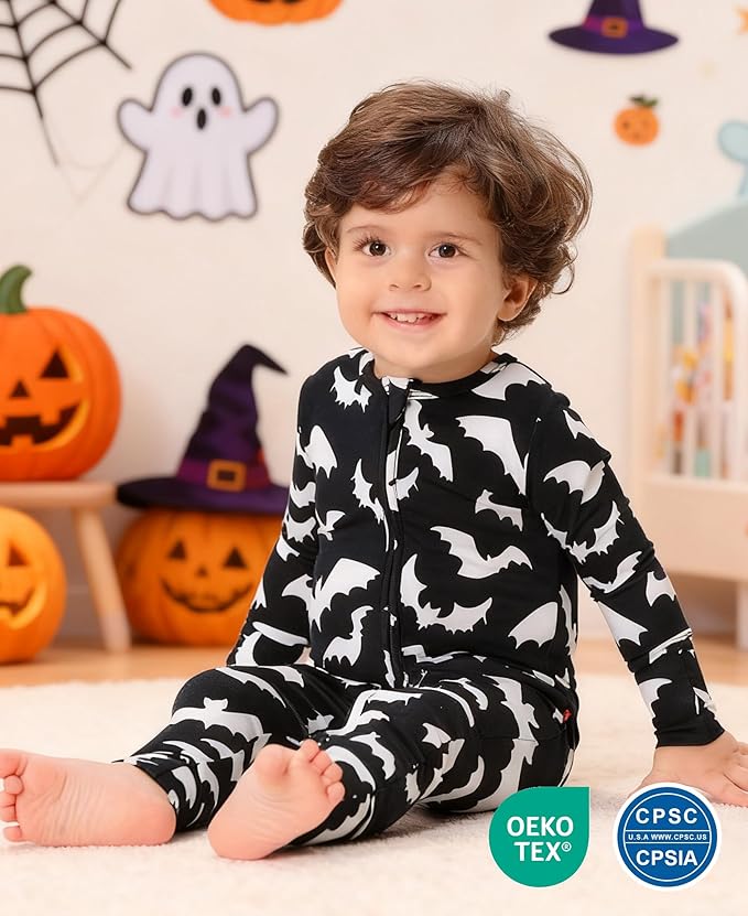 Footless Pajamas Baby Boy Girls, Viscose from Bamboo Baby Pajamas, Two Way Zipper Sleepers, Newborn Pjs