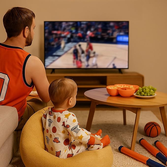 Chichoo Rayon from Bamboo Baby Pajamas Boy 2pack Baseball Football Infant 2 Way Zipper Pjs Romper Newborn Footless Sleeper