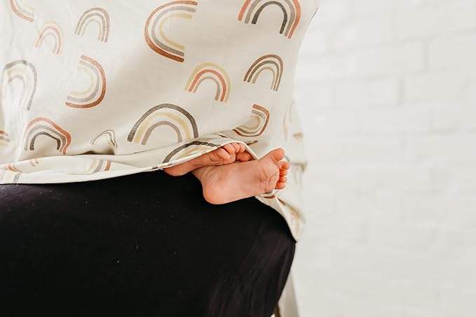 Baby Car Seat Cover Canopy and Nursing Cover Multi-Use Stretchy 5 in 1 Gift Kona by Copper Pearl