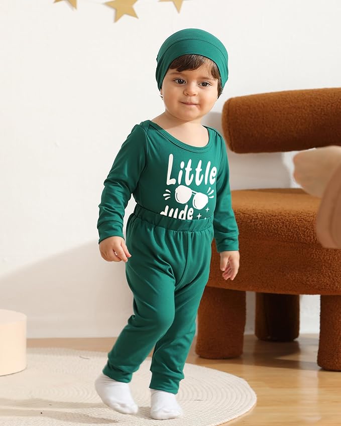 NZRVAWS Newborn Baby Boy Clothes Outfits Letter Prined Romper Pants Set Infant Baby Boy Clothing 0 3 6 9 12 18 Months