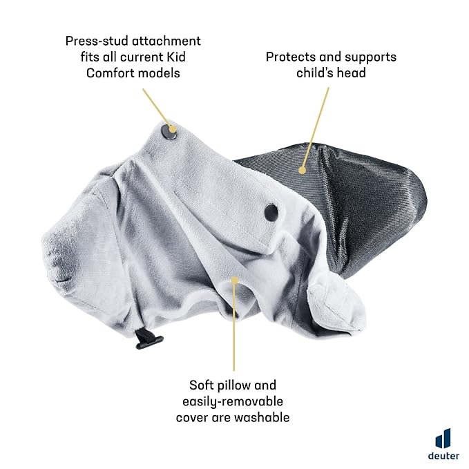 Deuter Kid Comfort Chin Pad Accessory I Chin Rest Attachment for Child Carrier - Grey