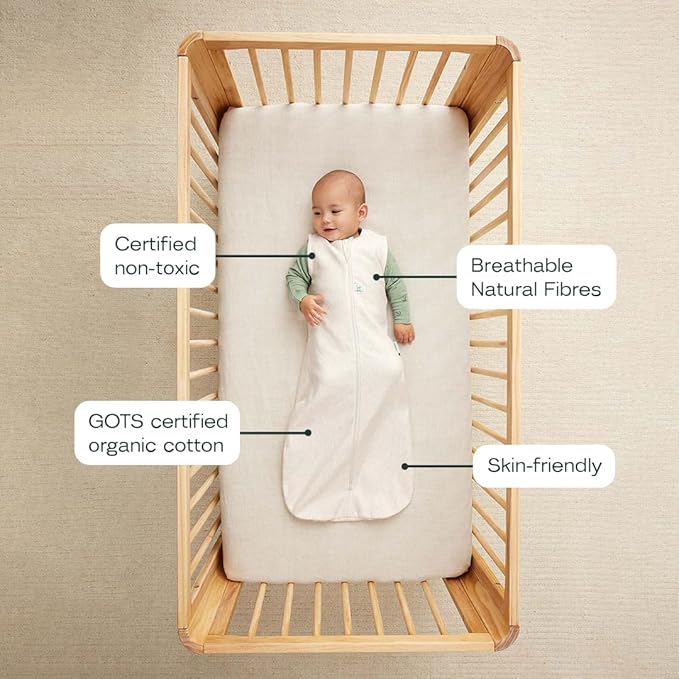 ergoPouch 2.5 Tog Jersey Sleeping Bag – Arms-Out Baby Sleep Sack – Soft, Breathable & Comfortable (3-12 Months, Oatmeal Marle)