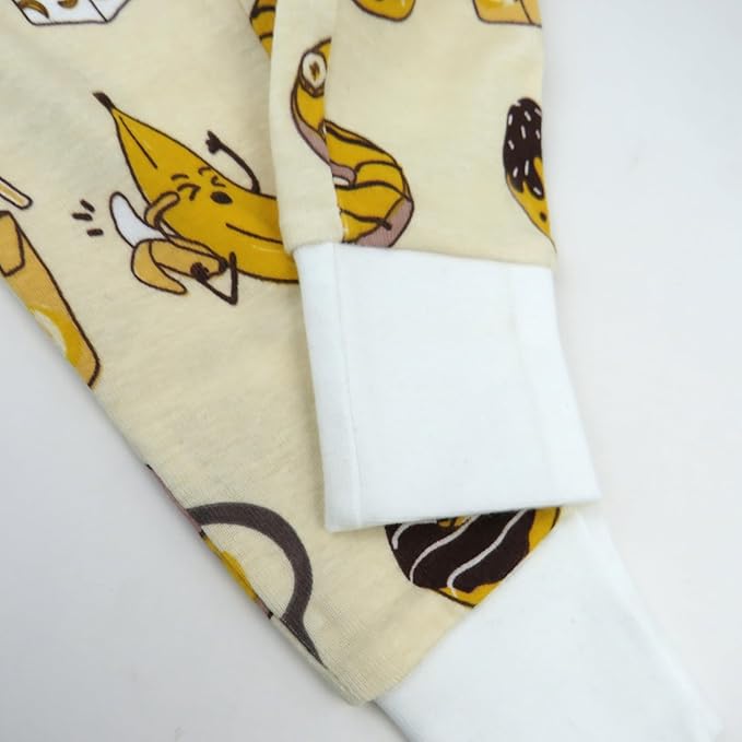 HonestBaby 2-Piece Pajamas Sleepwear Pjs 100% Organic Cotton for Baby, Toddler, Kids, Boy