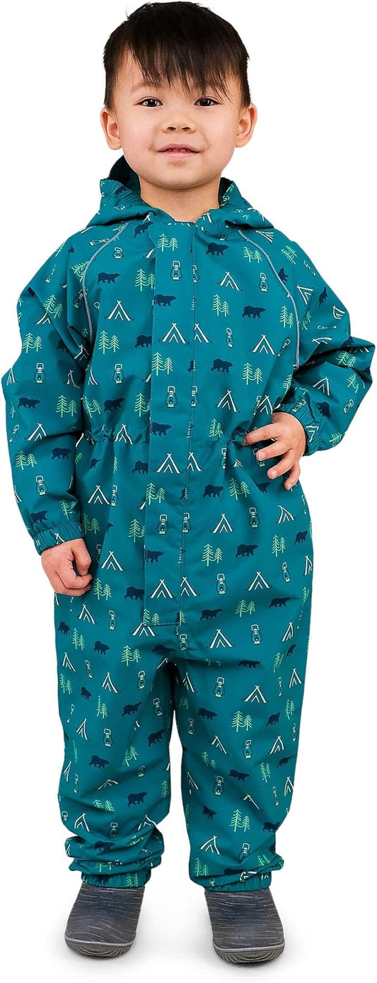 JAN & JUL Waterproof Rain Suit, Windproof Coveralls for Toddlers and Kids
