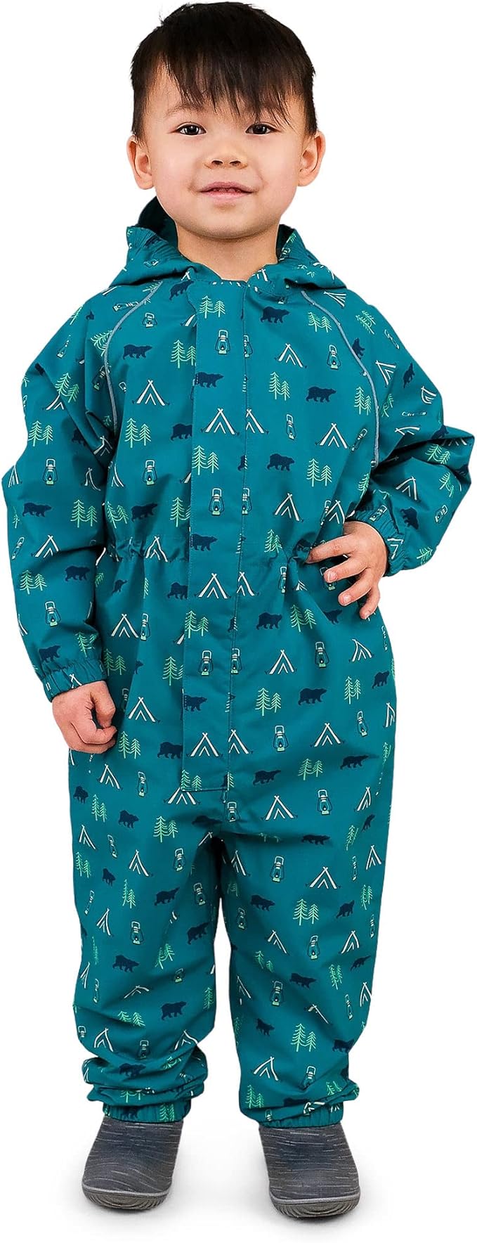 JAN & JUL Waterproof Rain Suit, Windproof Coveralls for Toddlers and Kids