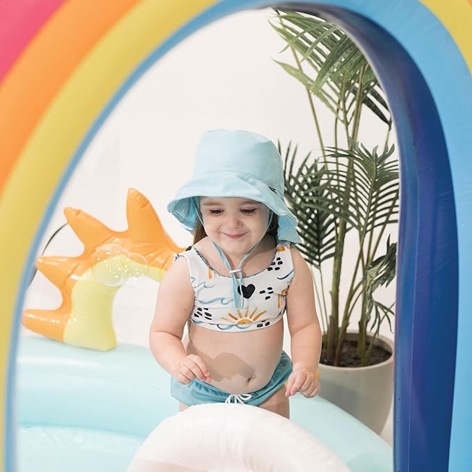 Tiny Twinkle Sun Protection Baby Flap Hat with UPF 50+ Sun Protection for Baby and Toddler Boys and Girls