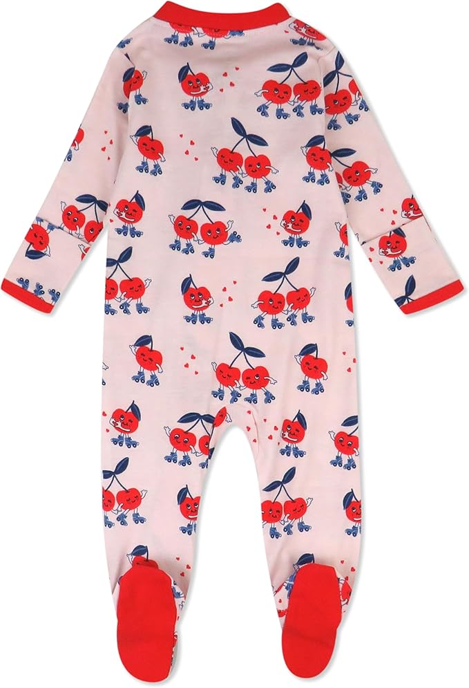 HonestBaby Baby Celebration Sleep & Play Footed One-Piece Pajama Sleeper 100% Organic Cotton