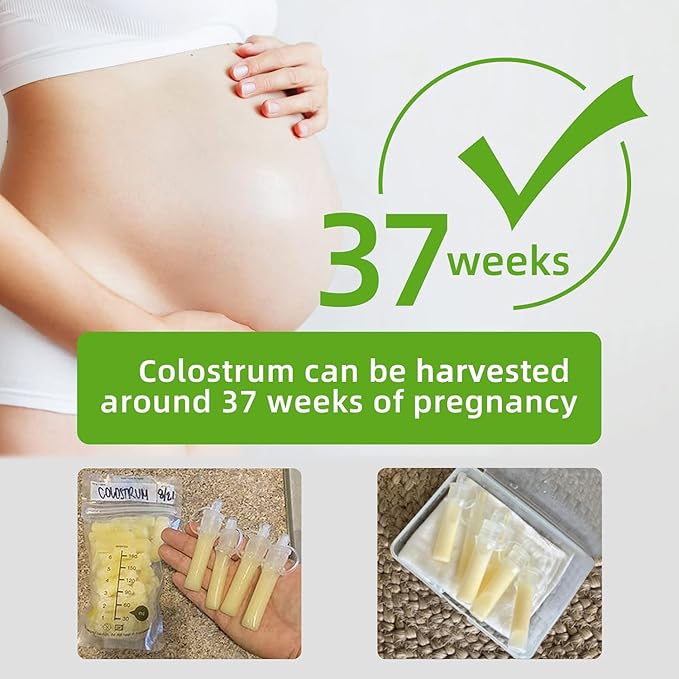 haakaa Colostrum Collector Syringes for Breastmilk Collector for Breastfeeding Moms to Collect Store and Feed Colostrum, 0.1oz/4ml, 2pcs