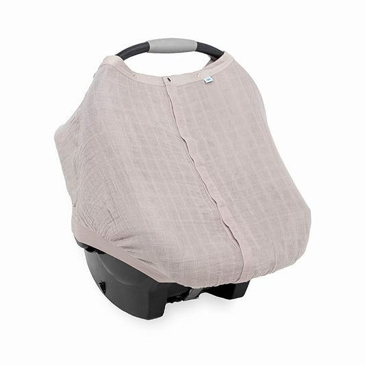 Little Unicorn Breathable Car Seat Canopy | Magnetic Closure Cover & Universal Fit | Protection & Privacy for Baby (Porpoise)
