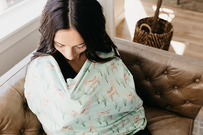 Copper Pearl Multi-Use Cover: Car Seat Covers, Nursing Cover, and Stroller Cover for Sun - Stretchy Fabric, All-Season Use, Stylish Designs, Easy Access for Moms - Cusco