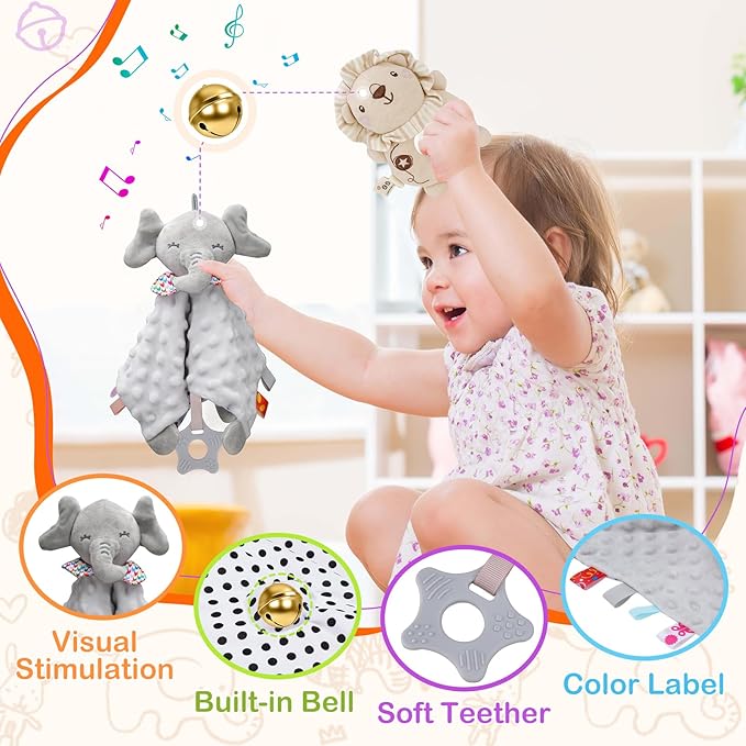 Newborn Baby Gift Basket, 10 Pcs Welcome New Baby Gift Baskets for Baby Boys Baby Girls, Quality & Cute & Funny Neutral Baby Essentials to Accompany Baby's Growth, New Baby Gift New Born Gifts