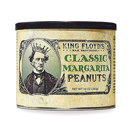 King Floyd's Classic Margarita Virginia Peanuts: 10 oz, Salted Lemon and Lime Flavored Peanuts, Resealable Lid, Snack at your own risk, Once you start its difficult not to finish the whole tin.