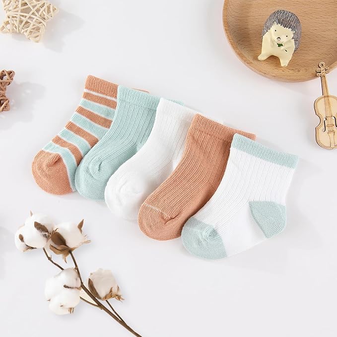 Baby Girls Boys Hats Mittens and Socks Set Cotton Infant Caps Newborn Soft Gloves 0-6 Months