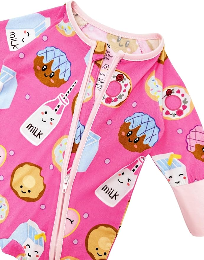 Bow Dream Bamboo Rayon Baby Pajamas Infant Sleepers Newborn Girl Boy Clothes Rompers Jumpsuit Outfit
