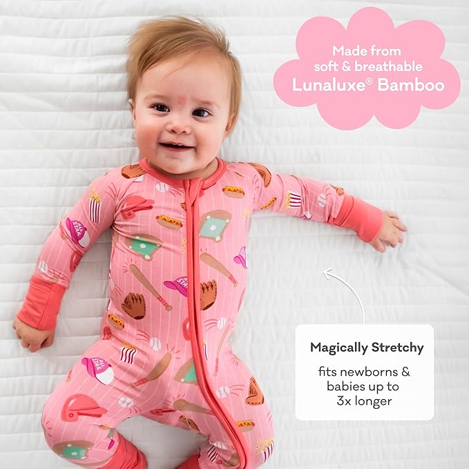 Little Sleepies Pajamas for Baby Boys & Girls, Viscose from Bamboo Baby Pajamas, Preemie & Newborn Sleepers, 2-Way Zipper PJs