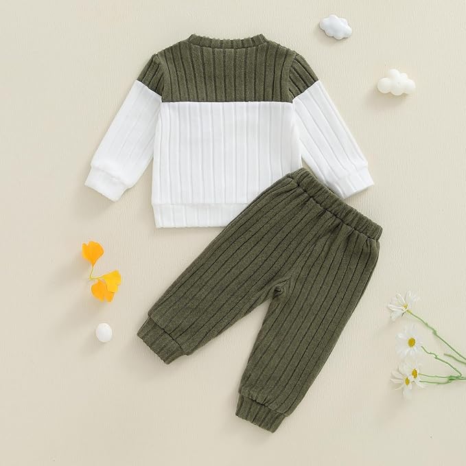 CIYCUIT Toddler Baby Boy Clothes Long Sleeve Sweatshirt Pants Set Fall Winter Outfits