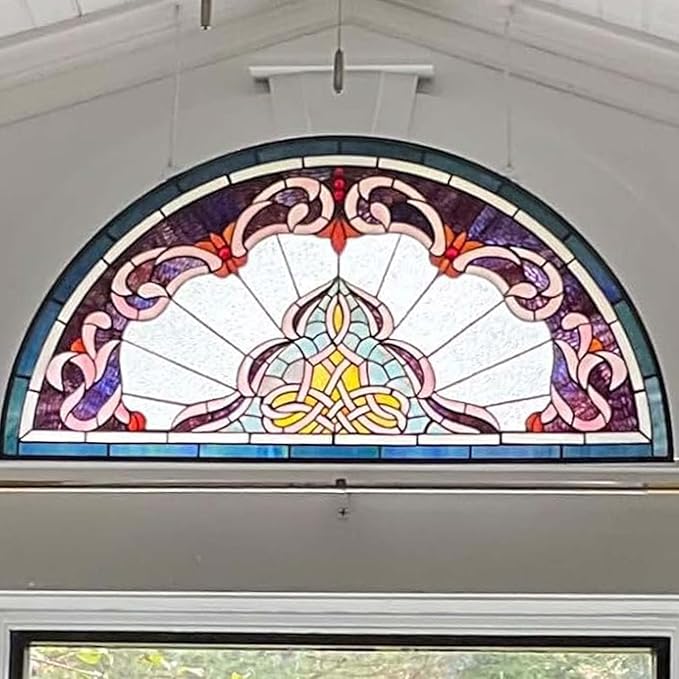 Bieye Metal Chain with Safety Hooks for Tiffany Style Stained Glass Window Panel Hangings, 30 inches Long White Plating, Chain005