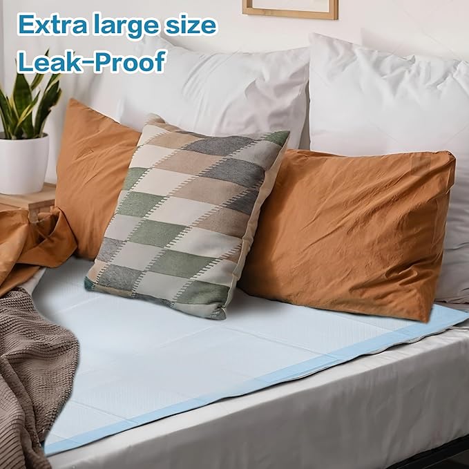 20 Pack Extra Large Baby Disposable Underpads 32”x35”,Disposable Changing Pads,Leak-Proof Breathable,Ultra Absorbent Underpads for Adults and Children