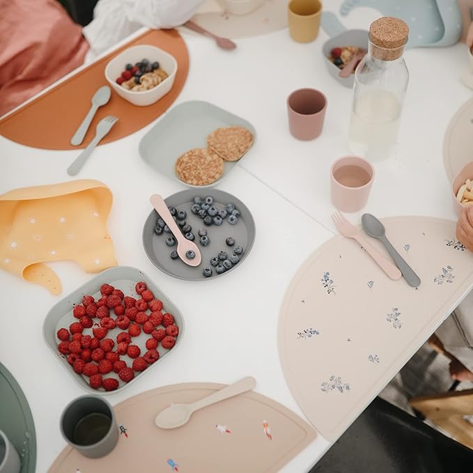 mushie Dinnerware Cups For Kids | Made in Denmark, Set of 2 (Blush)