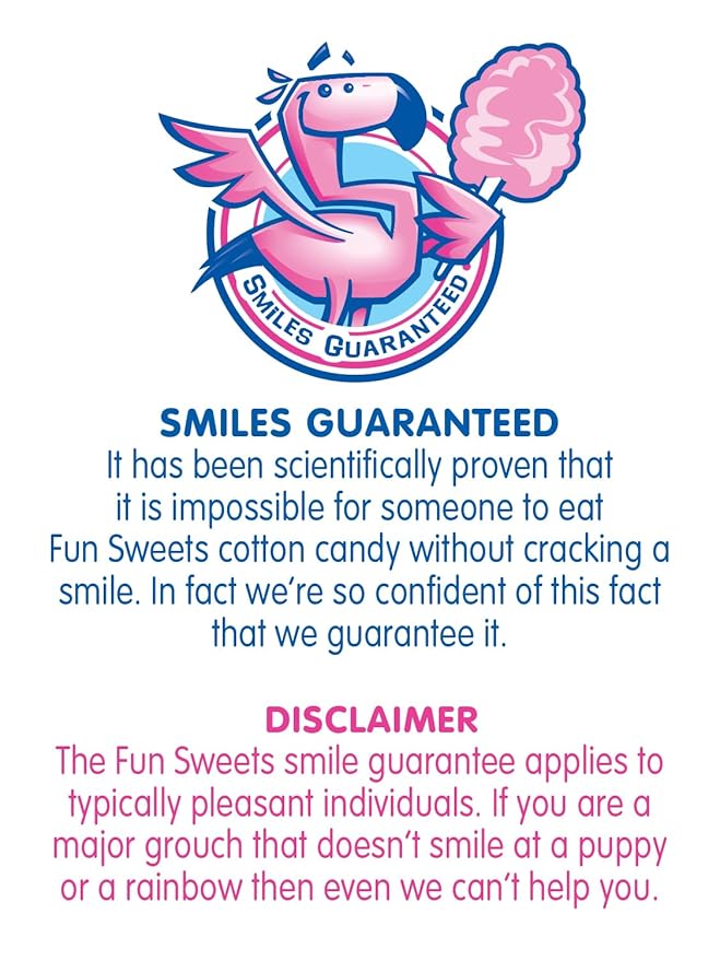 Fun Sweets Cotton Candy 12-Pack - Blue Raspberry and Cherry Swirl 1.5 oz Tub Resealable - Individual Cotton Candy Tubs Great for Easter Basket Candies or Party Favors - Bulk CottonCandy Individual Tubs