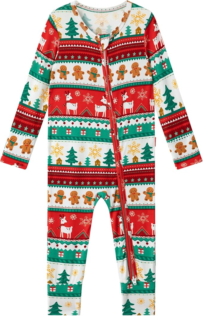 Footless Pajamas Baby Boy Girls, Viscose from Bamboo Baby Pajamas, Two Way Zipper Sleepers, Newborn Pjs