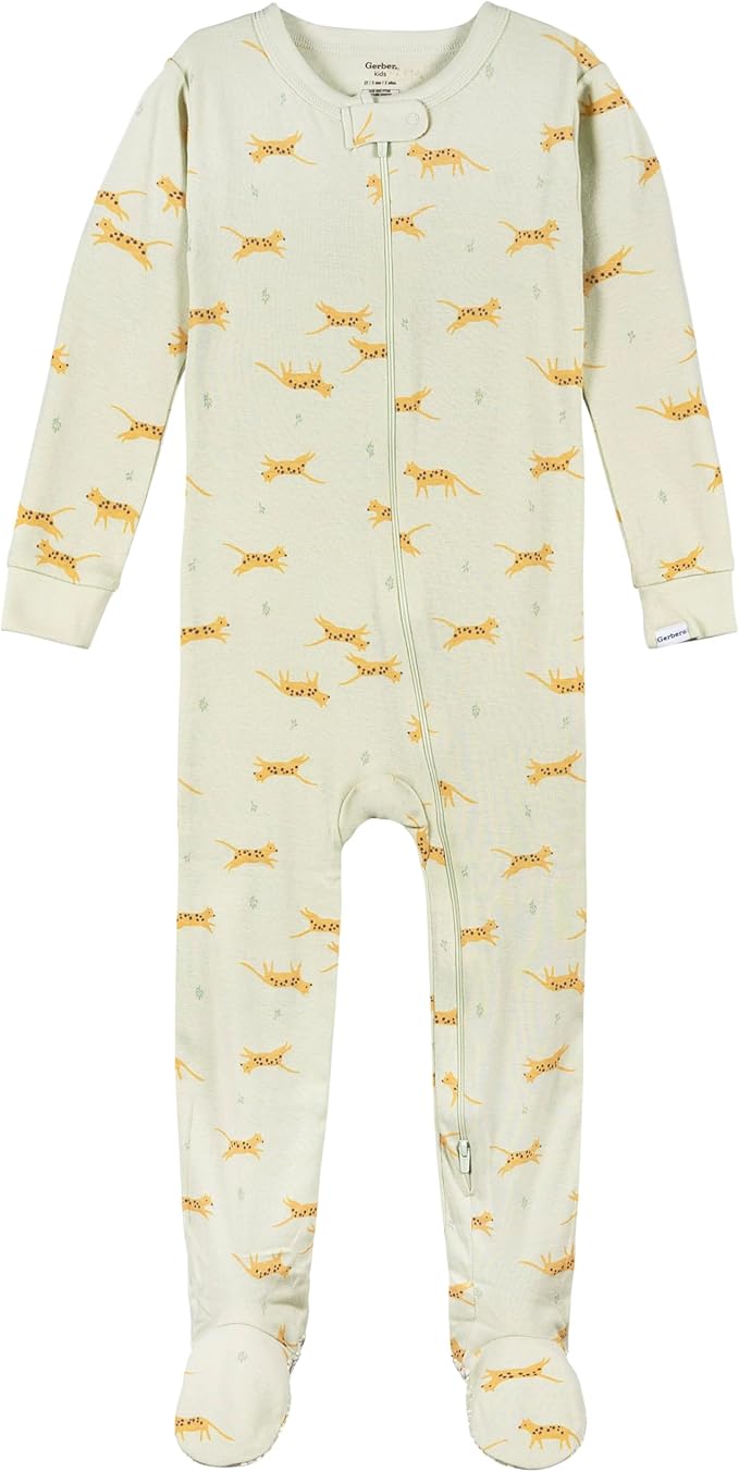 Gerber baby-boys Baby-boys 4-pack Footed Pajamas