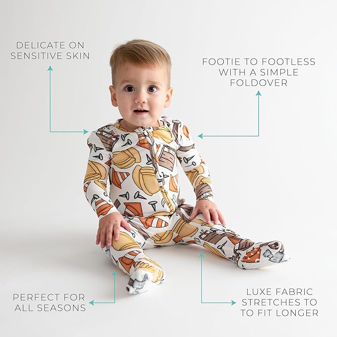Posh Peanut Convertible Baby Sleepers - Girls Footless Baby Pajamas with 2 Way Zipper for Easy Diaper Changes