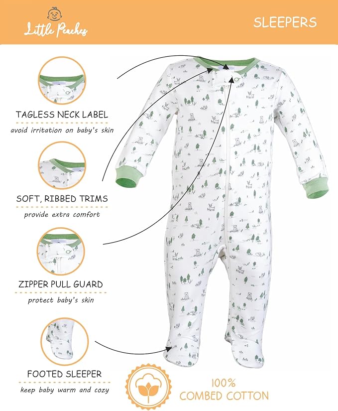 Baby Girl Clothes – 100% Cotton, Soft & Breathable Newborn Essentials and Gifts, Fits 3 to 6 Months