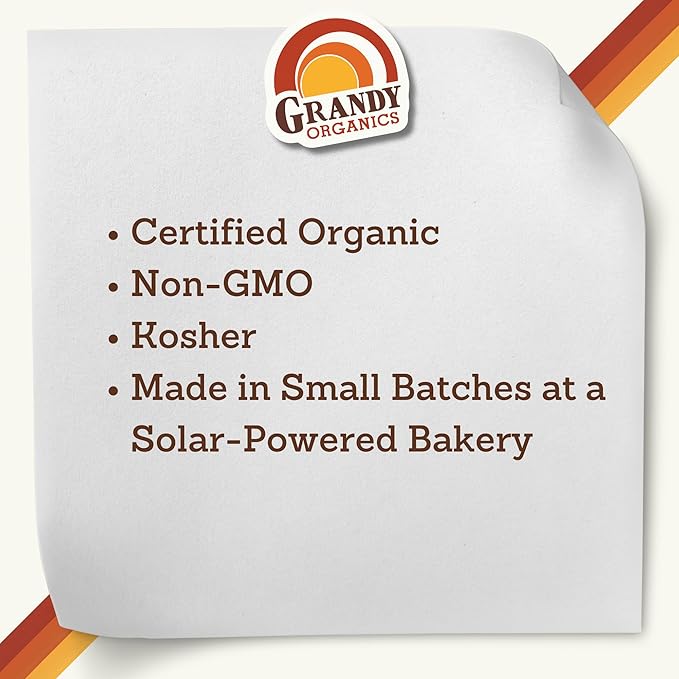 Grandy Organics Classic Granola, Certified Organic Granola Cereal, Low Sugar - Made with Oats, Pumpkin Seeds, Walnuts and Cashews, 12oz Bags, Bulk Pack of 3