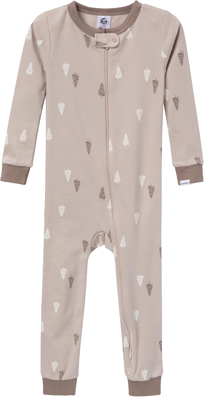Gerber Baby-Boys 3-Pack Snug Fit Footless One-Piece Cotton Pajamas