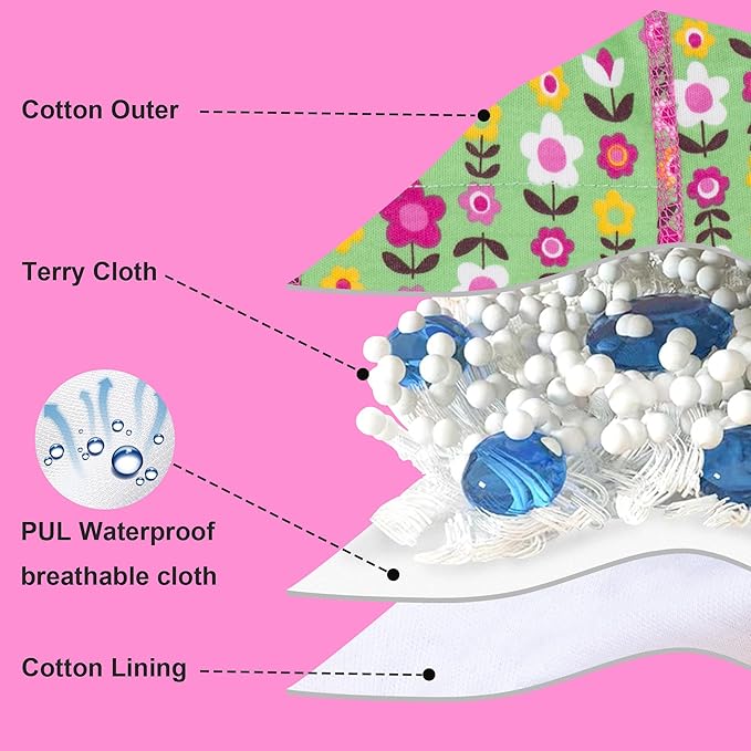 BIG ELEPHANT 6-Pack Potty Training Pants – 100% Cotton Absorbent Toddler Underwear for Boys and Girls (12M-10Y)