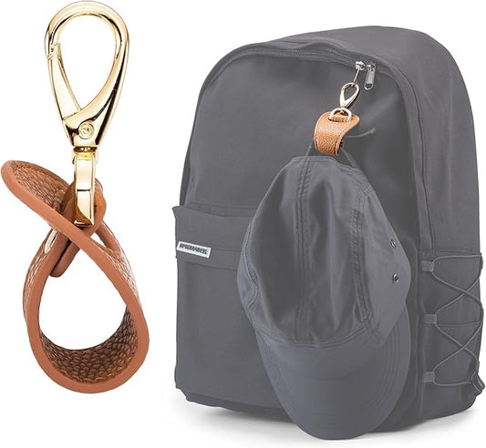 Hat Clip for Travel, Hands-Free Bag, Backpack, Purse, and Hiking Gear Clip-on Holder Strap for Baseball, Snapback, and Ponytail Caps