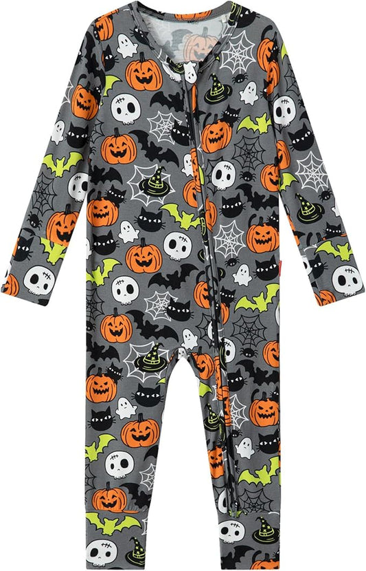 Footless Pajamas Baby Boy Girls, Viscose from Bamboo Baby Pajamas, Two Way Zipper Sleepers, Newborn Pjs