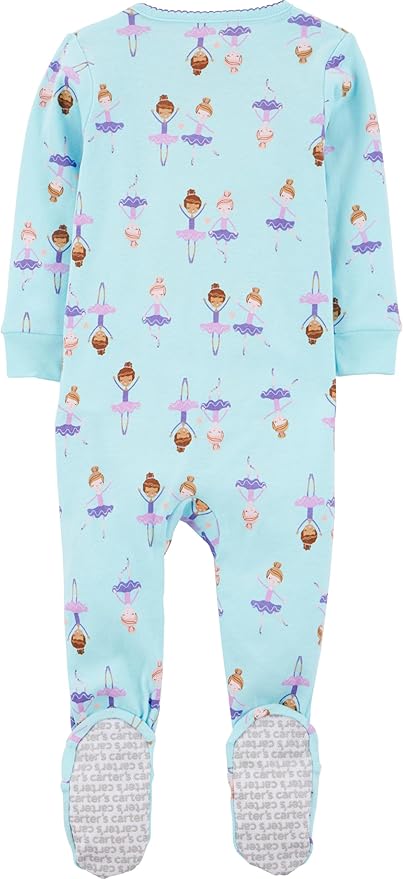 Simple Joys by Carter's Girls' 3-Pack Snug Fit Footed Cotton Pajamas