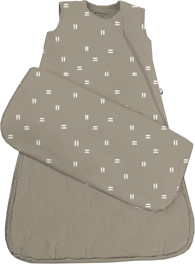 GUNAMUNA günamüna Unisex Baby, Toddler Wearable Blanket, Sleeping Bag Bamboo Rayon, Sleep Sack with Diaper Zipper, 2.6 TOG