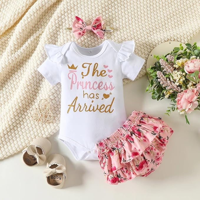 Baby Girl Clothes Infant Newborn Girl Summer Short Set Clothes