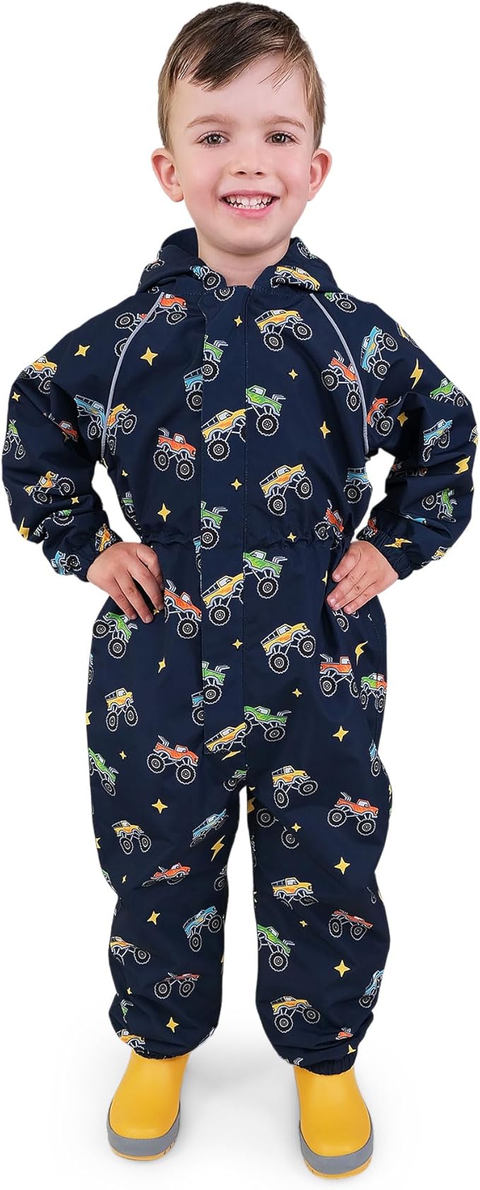 JAN & JUL Waterproof Rain Suit, Windproof Coveralls for Toddlers and Kids