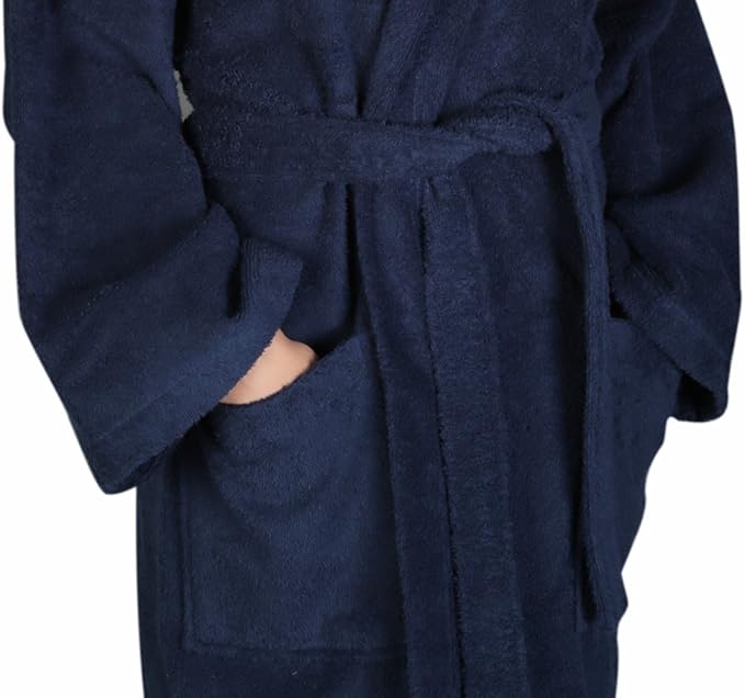 Arus Women's Hooded Classic Bathrobe Turkish Cotton Robe with Full Length Options