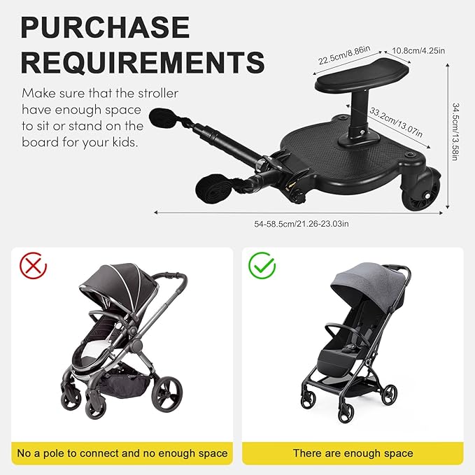 Universal Stroller Board, Attachment for Toddler to Ride