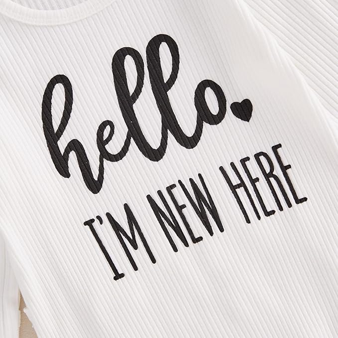 Newborn Girl Clothes Baby Girl Coming Home Outfit Zipper One-piece Outfits Ruffle Footie Bodysuit Jumpsuit Headband