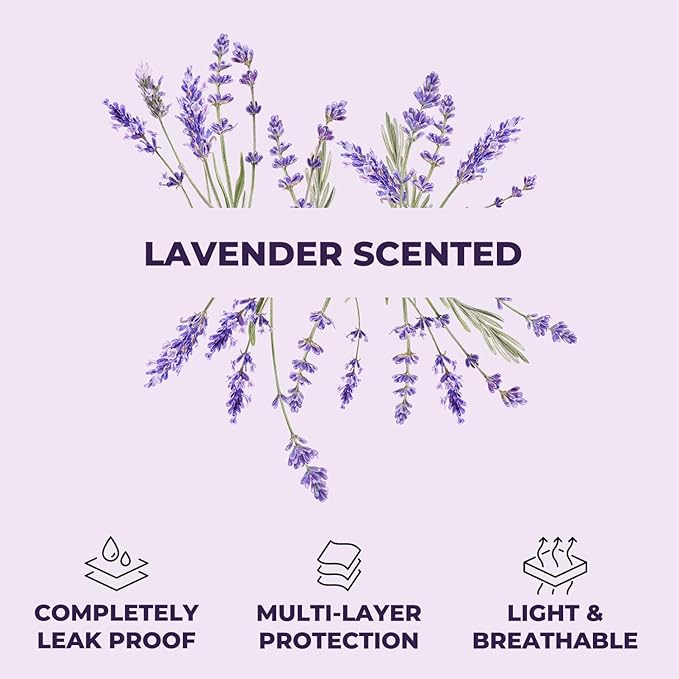 GREEN LIFESTYLE Pee Pads - Super Absorbent & Leak-Proof Pee Pads for Dogs - Puppy Pads - Waterproof Dog Pads, Lavender Scented Dog Training Pads for Cats, Rabbits (Pack of 80 - 22x22)