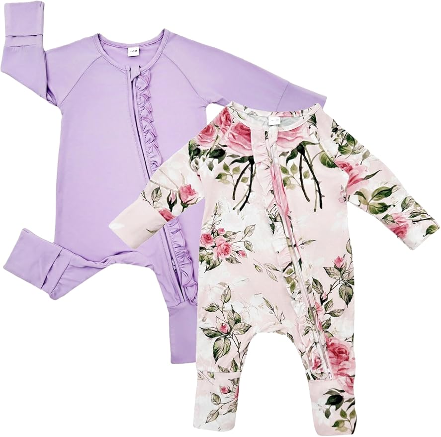 Bow Dream Bamboo Rayon Baby Pajamas Infant Sleepers Newborn Girl Boy Clothes Rompers Jumpsuit Outfit