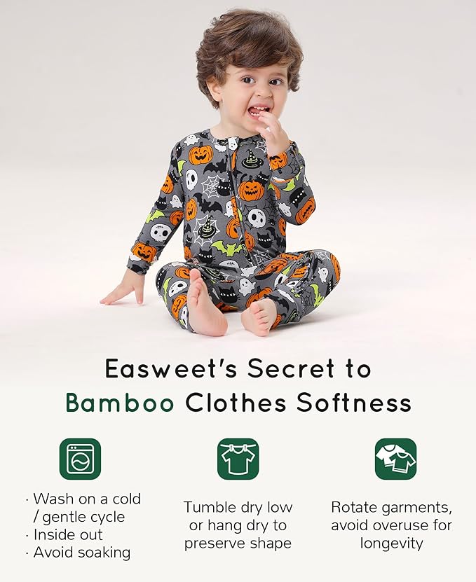 Footless Pajamas Baby Boy Girls, Viscose from Bamboo Baby Pajamas, Two Way Zipper Sleepers, Newborn Pjs