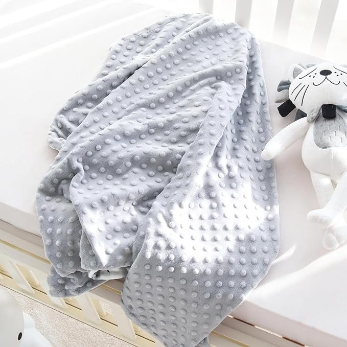 LifeTree Baby Blankets for Newborn, Soft & Lightweight Swaddle Blankets, Muslin Front and Dotted Fleece Backing Receiving Bed Throw Blanket Unisex, 31X40 Inches, Baby Girl & Boy Blanket, Duck