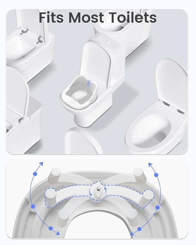 3-in-1 Toddler Potty Training Toilet for Boys and Girls Multi-use Baby Potty Chair for Toddlers 1-3 Training Potty Seat Toddler Toilet Baby Potty Training Seat with Step Stool (Blue)