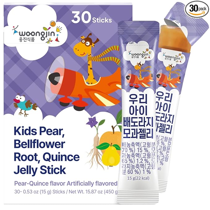Korean Food Kids Pear, Bellflower Root, Quince Jelly Stick