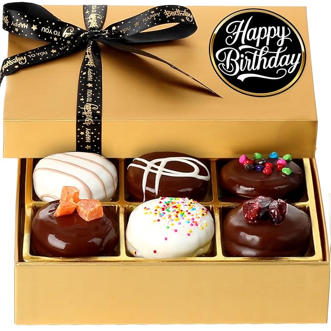 Birthday Cookie Gift - Happy Birthday Cookies - Handcrafted Gourmet Food Gifts - Kosher Vegan