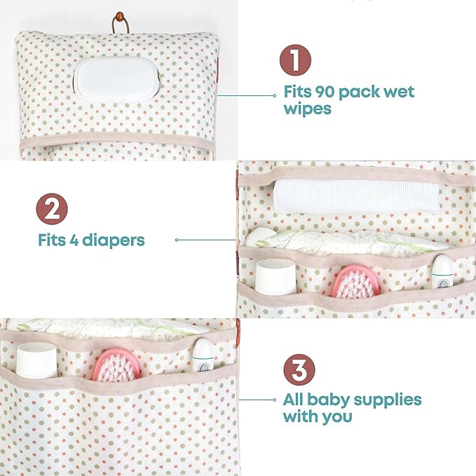 HAMUR Baby Diaper Bag Organizer – Travel-Friendly, Compact & Foldable | Stroller Pouch for Newborn Essentials – Must-Have for Boys & Girls (URchin)